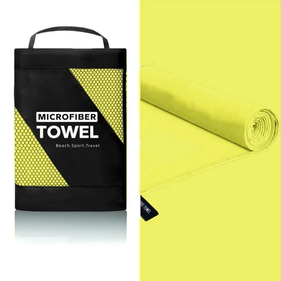 1Pc Outdoor Sports Quick Drying Towel, Microfiber Swimming Towel, Non-Sticky Sand Beach Towel，Suitable for Travel