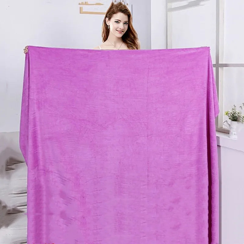 120X200Cmhigh Quality Thicken Microfiber Bath Towel,Soft High Absorption and Quick-Drying,Bath Towel Beach Towel.Bathroom Towel