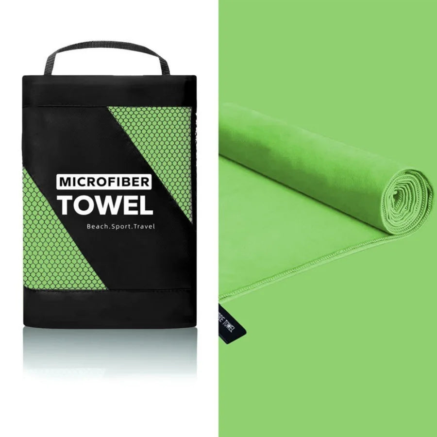 1Pc Outdoor Sports Quick Drying Towel, Microfiber Swimming Towel, Non-Sticky Sand Beach Towel，Suitable for Travel