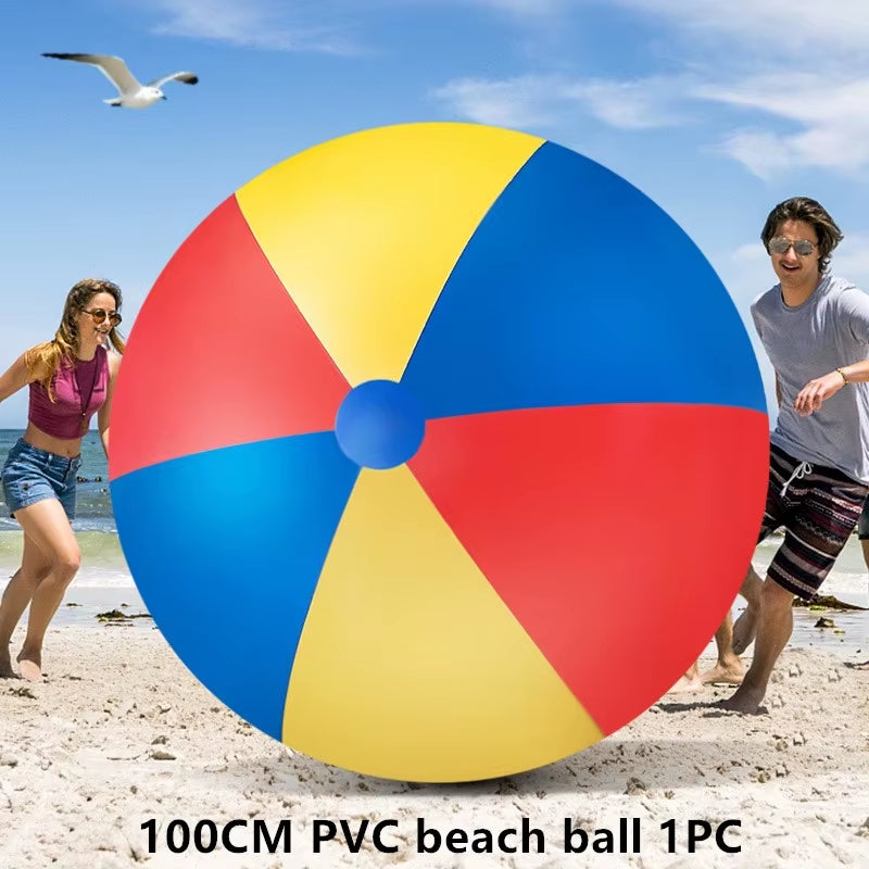 Large Beach Balls PVC Inflatable Outdoor Game Props Water Tosses Lawn Toys School Party Balloons 70-200Cm