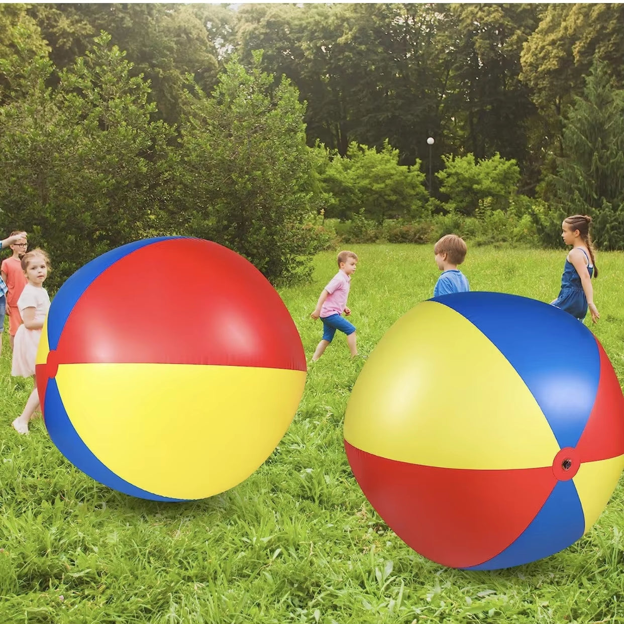 Large Beach Balls PVC Inflatable Outdoor Game Props Water Tosses Lawn Toys School Party Balloons 70-200Cm